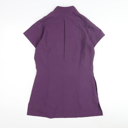 Womens UK Size 8 Alexandra Purple Wrap Blouse