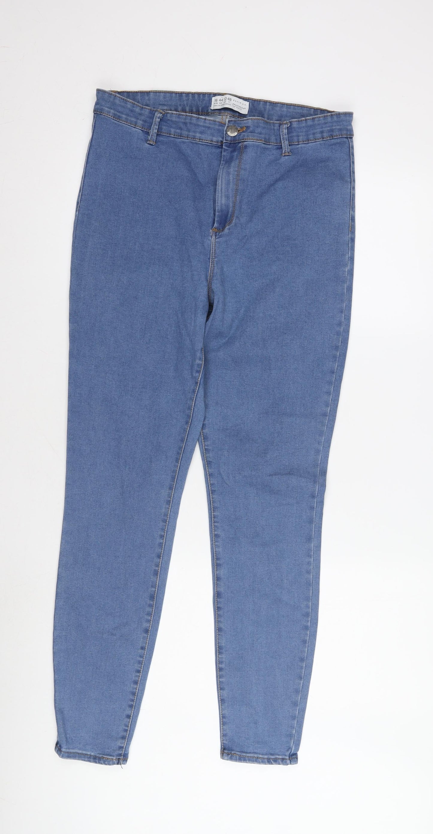 Primark Women's Blue Skinny Jeans Size 16