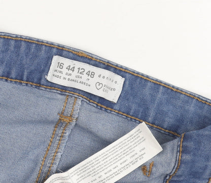 Primark Women's Blue Skinny Jeans Size 16