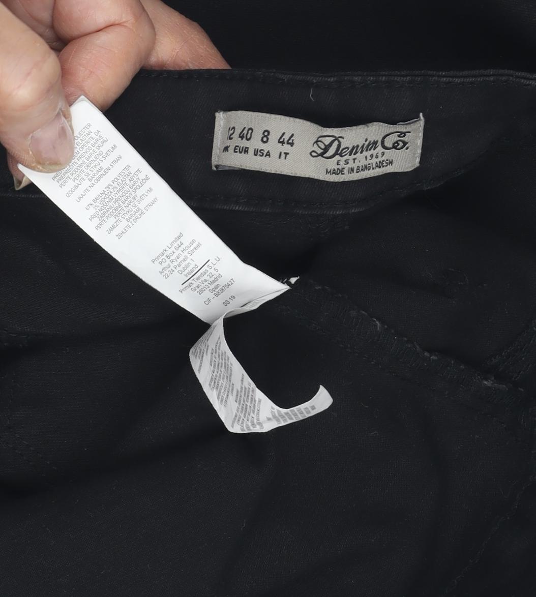 Denim Co. Women's Black Skinny Jeans Size 16