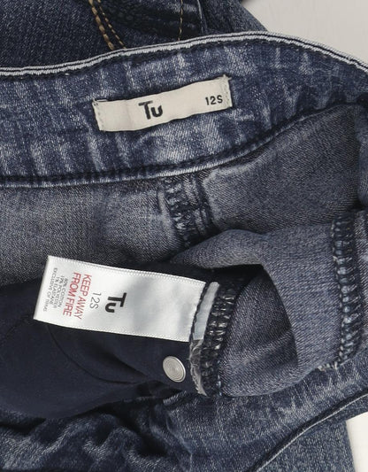 Tu Women's Blue Straight Jeans Size 12 Slim