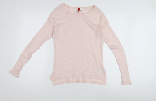 Womens UK Size XS H&M Pink Pullover Jumper