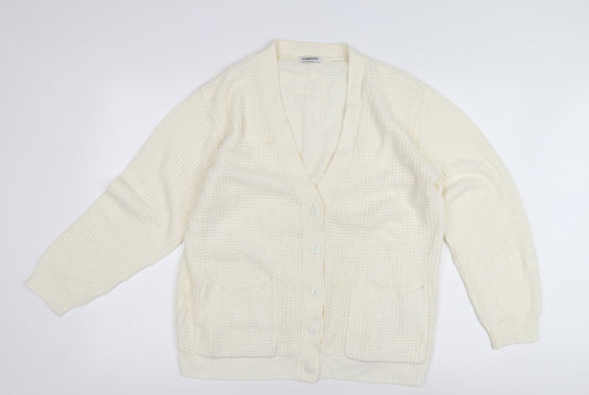 Damart Women's Ivory Oversized Knit Cardigan Size 22