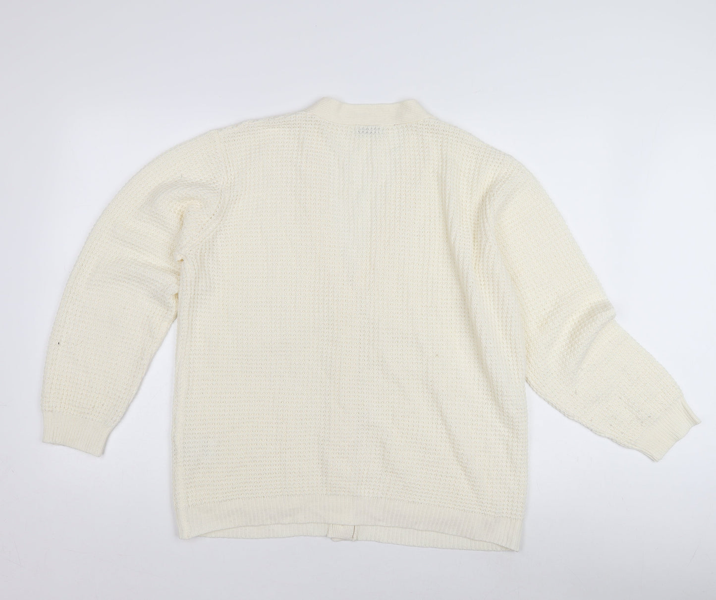 Damart Women's Ivory Oversized Knit Cardigan Size 22