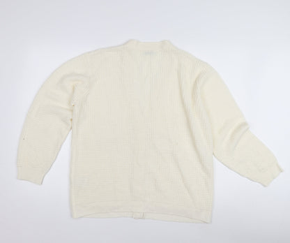 Damart Women's Ivory Oversized Knit Cardigan Size 22