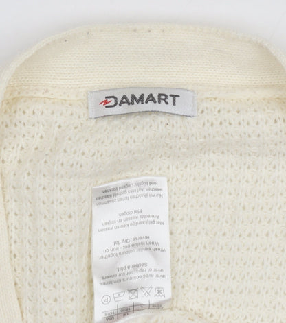 Damart Women's Ivory Oversized Knit Cardigan Size 22