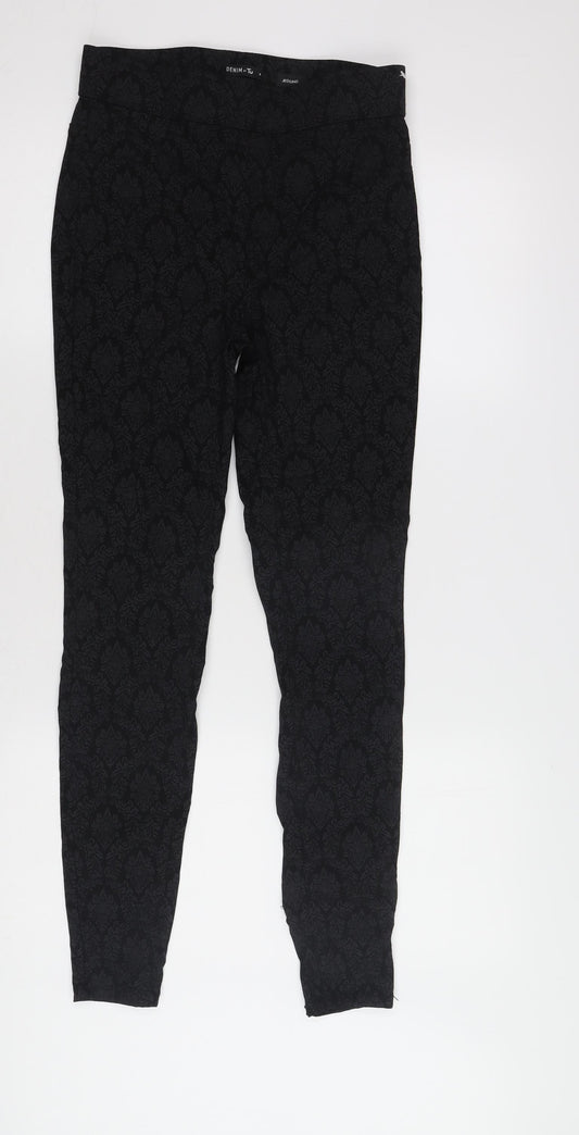 Tu Women's Black Jegging Size 8, Elastic Waist, Skinny Leg