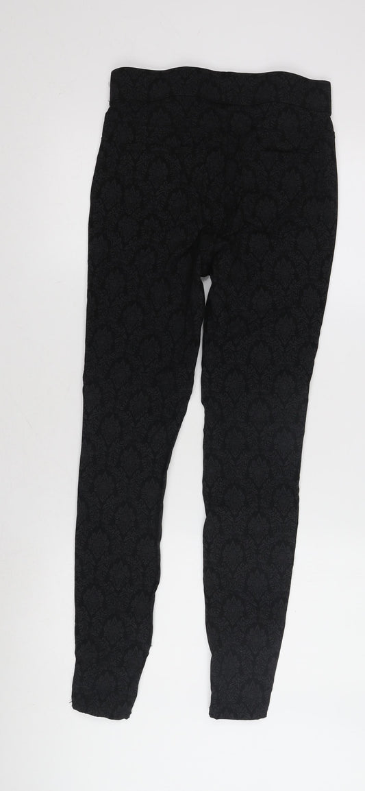 Tu Women's Black Jegging Size 8, Elastic Waist, Skinny Leg