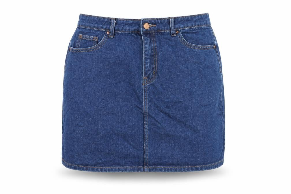 Womens UK Size 12 George Straight & Pencil Denim Skirt