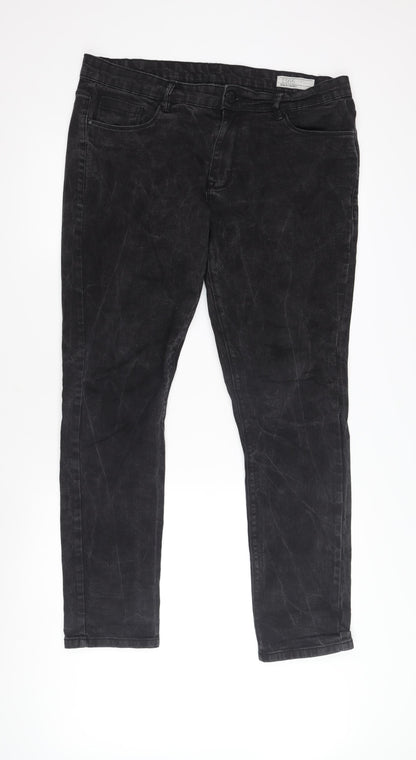 Denim 365 Men's Black Skinny Denim Jeans, Size 36