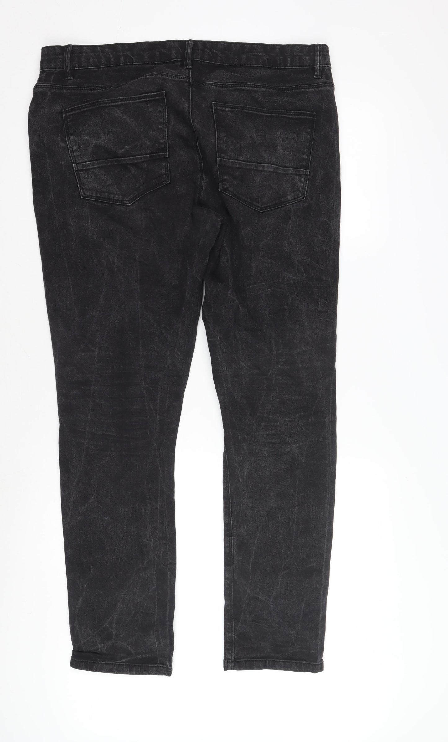 Denim 365 Men's Black Skinny Denim Jeans, Size 36