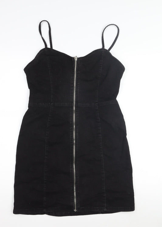 Denim Co Women's Black Bodycon Dress, Size 12