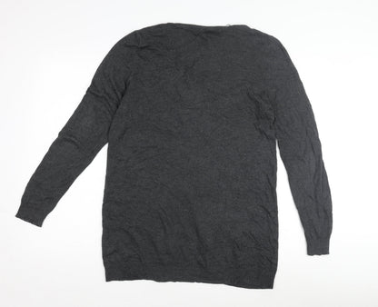 Womens UK Size 12 Monsoon Grey Cardigan Jumper