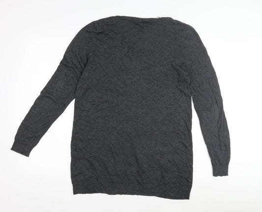 Womens UK Size 12 Monsoon Grey Cardigan Jumper