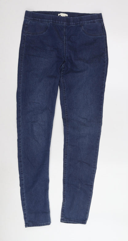 H&M Women's Blue Slim Jeggings - Size 8