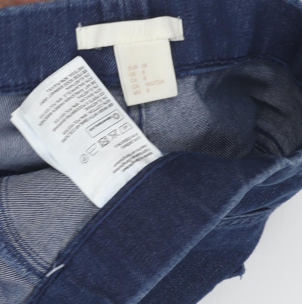 H&M Women's Blue Slim Jeggings - Size 8