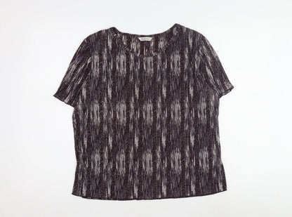 Berkertex Women's Multicoloured Striped Top Size 16