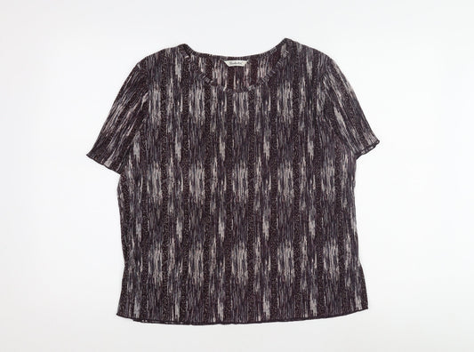 Berkertex Women's Multicoloured Striped Top Size 16