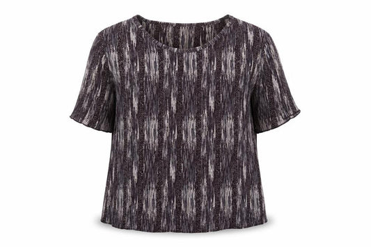 Front view of Berkertex Women's Multicoloured Striped Top, size 16