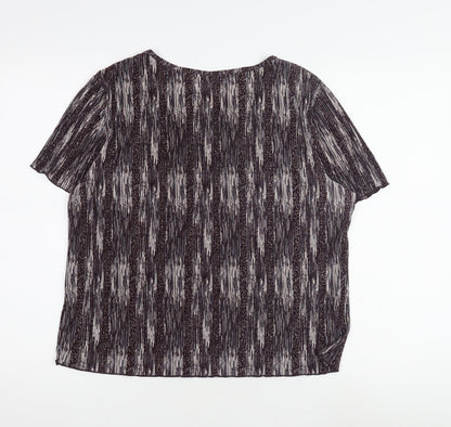 Berkertex Women's Multicoloured Striped Top Size 16