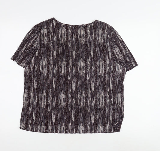 Berkertex Women's Multicoloured Striped Top Size 16