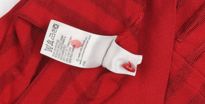 Womens UK Size 12 Marks and Spencer Red Pullover Jumper