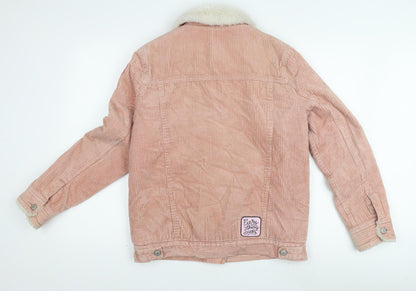 Denim Co. Women's Pink Corduroy Jacket Size 10