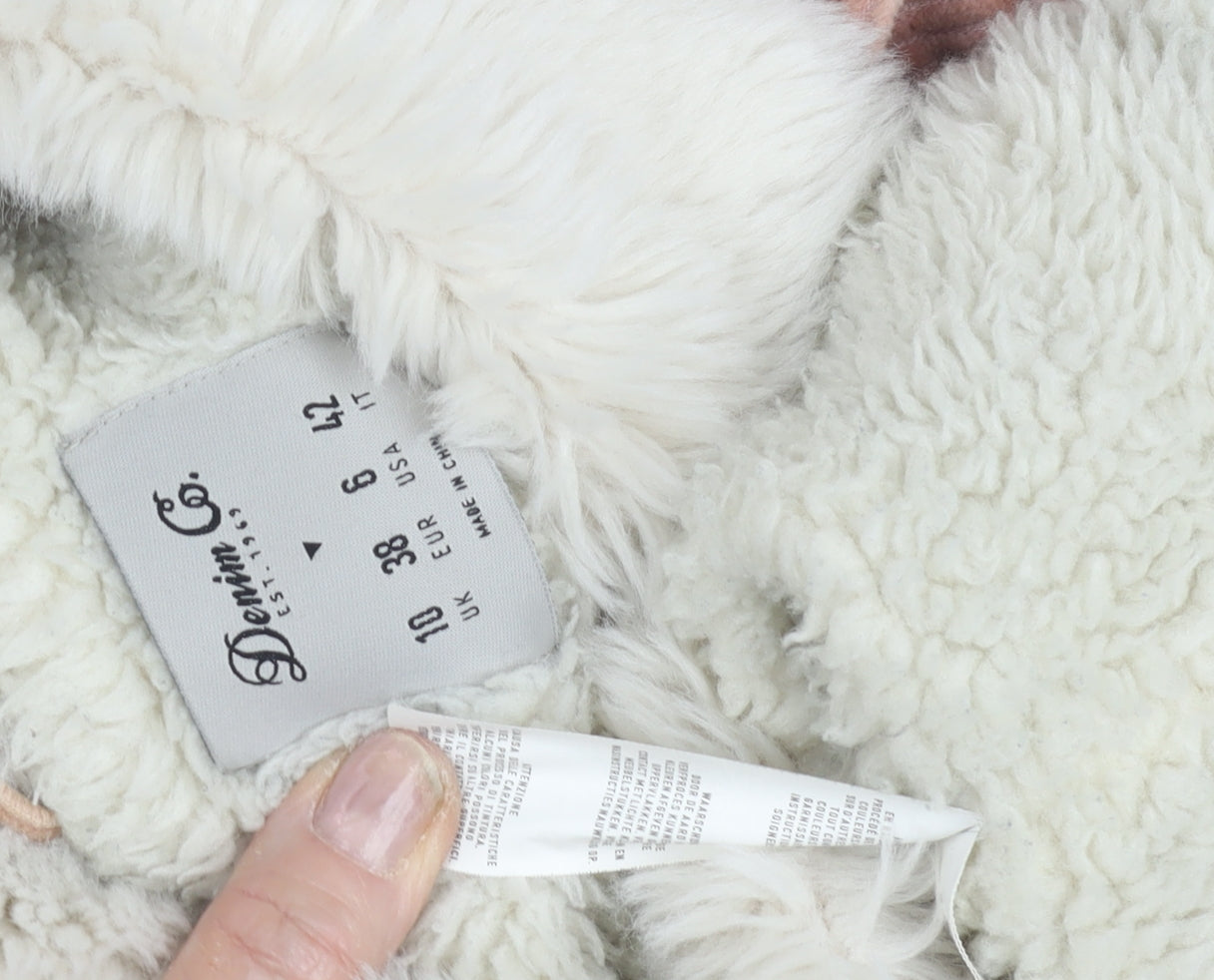 Denim Co. Women's Pink Corduroy Jacket Size 10