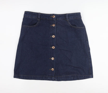 Matalan Women's Blue Denim Pencil Skirt Size 10