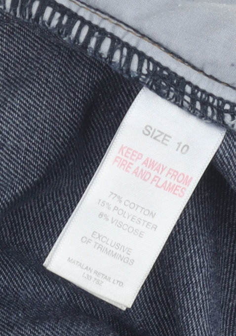 Matalan Women's Blue Denim Pencil Skirt Size 10