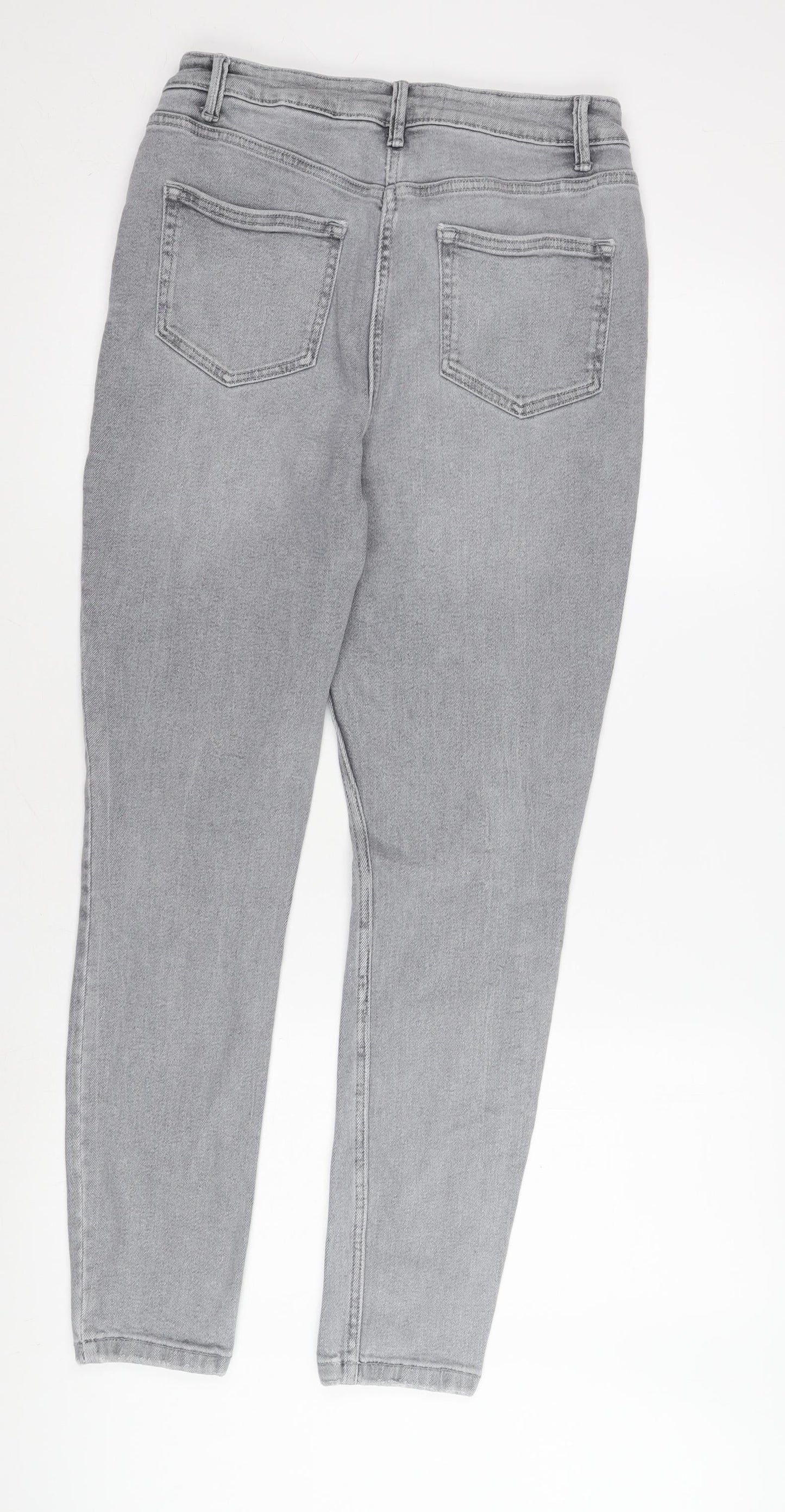 Next Women Grey High Rise Skinny Jeans Size 12