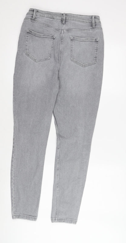 Next Women Grey High Rise Skinny Jeans Size 12
