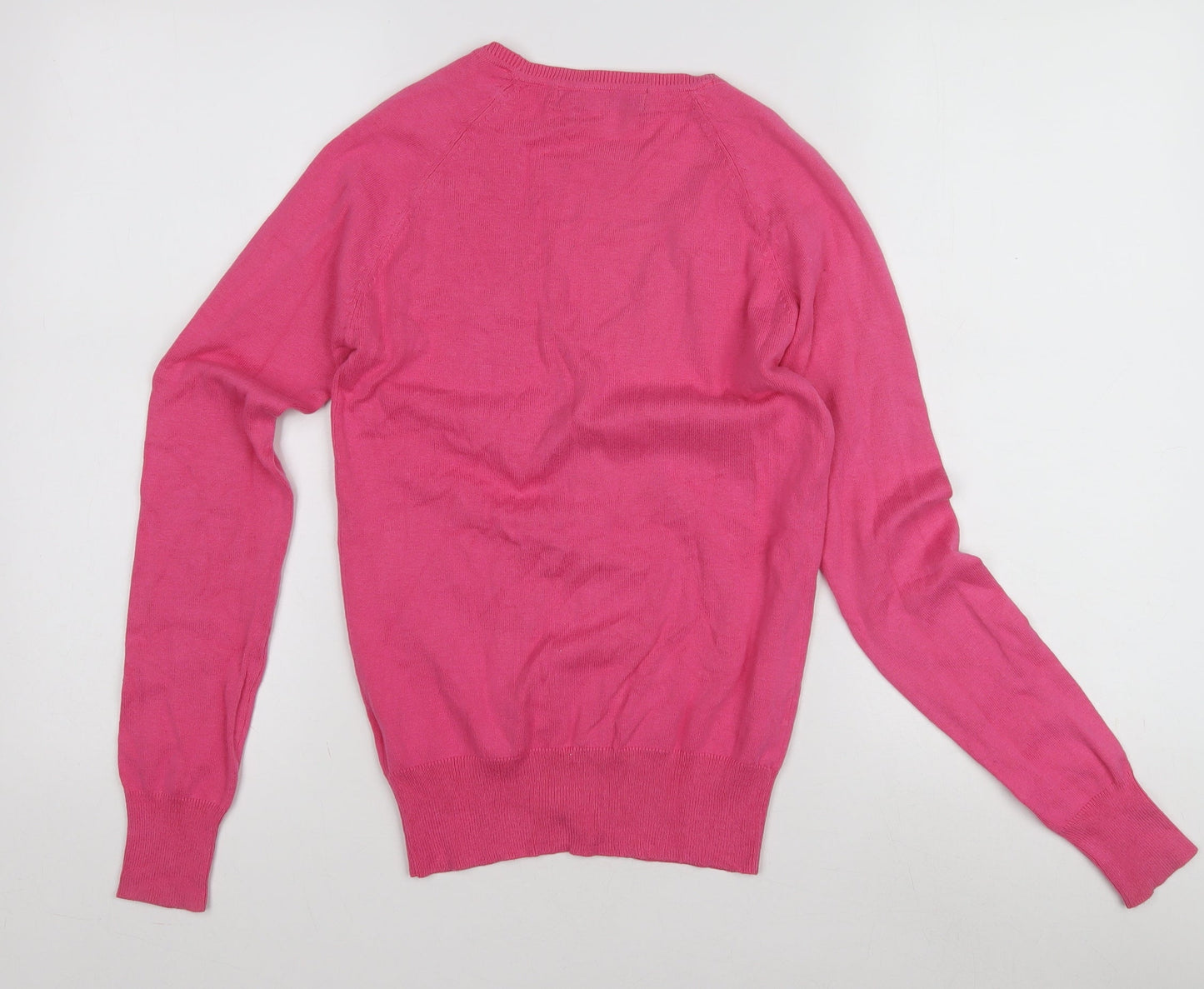 Womens UK Size S Zara Pink Cardigan Jumper