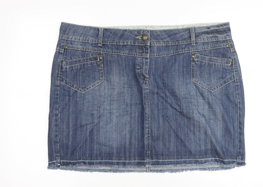 George Women's Blue Denim Pencil Skirt Size 20