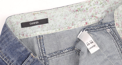 George Women's Blue Denim Pencil Skirt Size 20