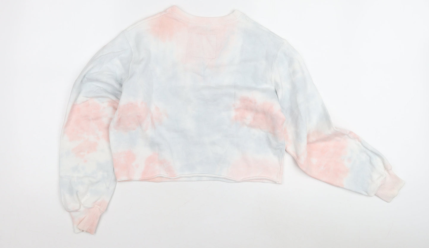 Hollister Women's Multicoloured Tie-Dye Pullover Sweatshirt 2XS
