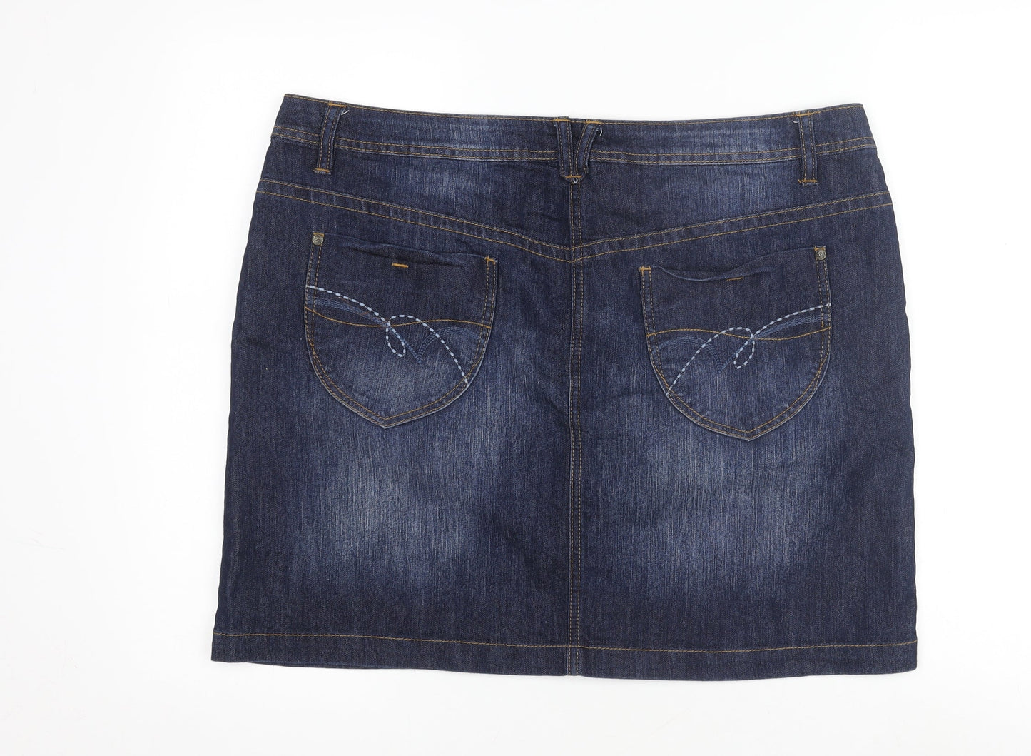 George Women's Blue Denim Pencil Skirt Size 18