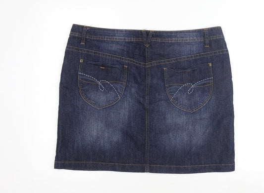 George Women's Blue Denim Pencil Skirt Size 18