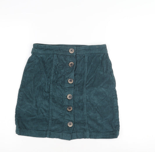 TU Women’s Green Corduroy Skirt Size 8