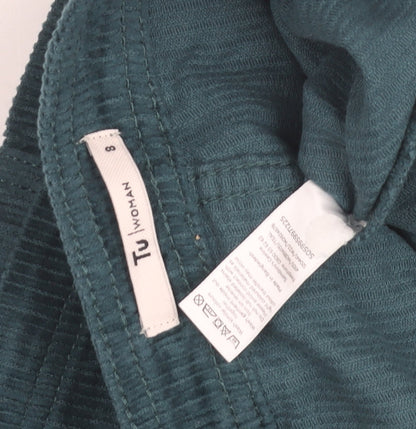 TU Women’s Green Corduroy Skirt Size 8