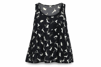 Womens UK Size S Amber Krystal Black Tunic Tank