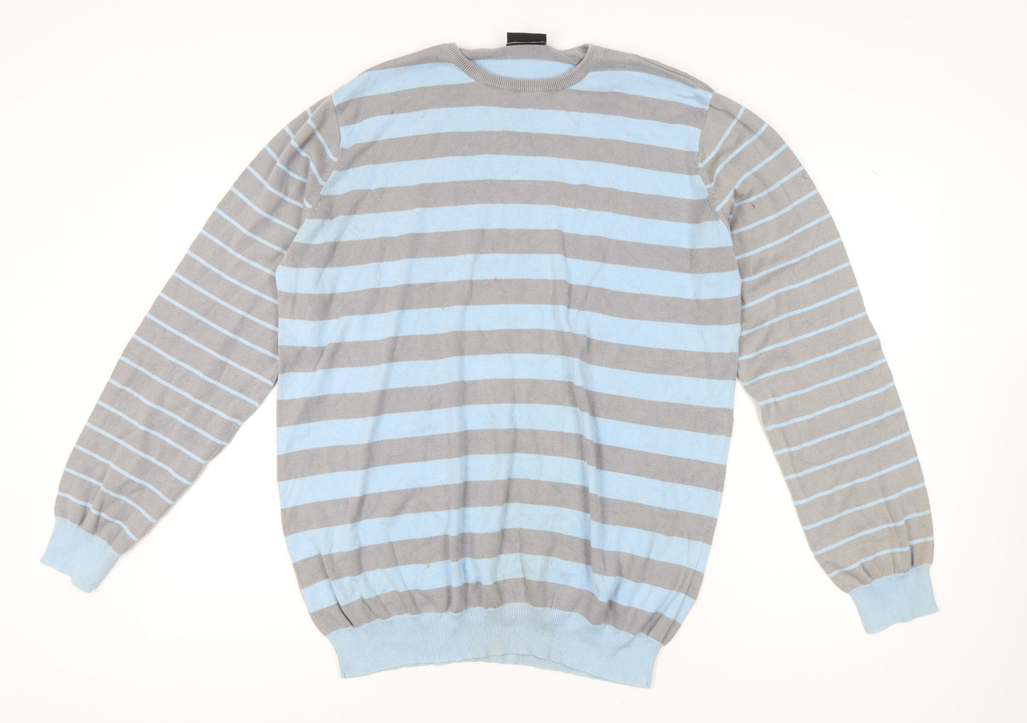 Burton Men's Blue Striped Pullover Jumper XL