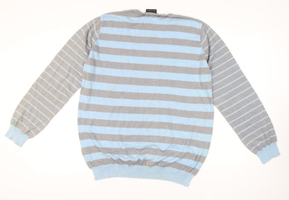 Burton Men's Blue Striped Pullover Jumper XL