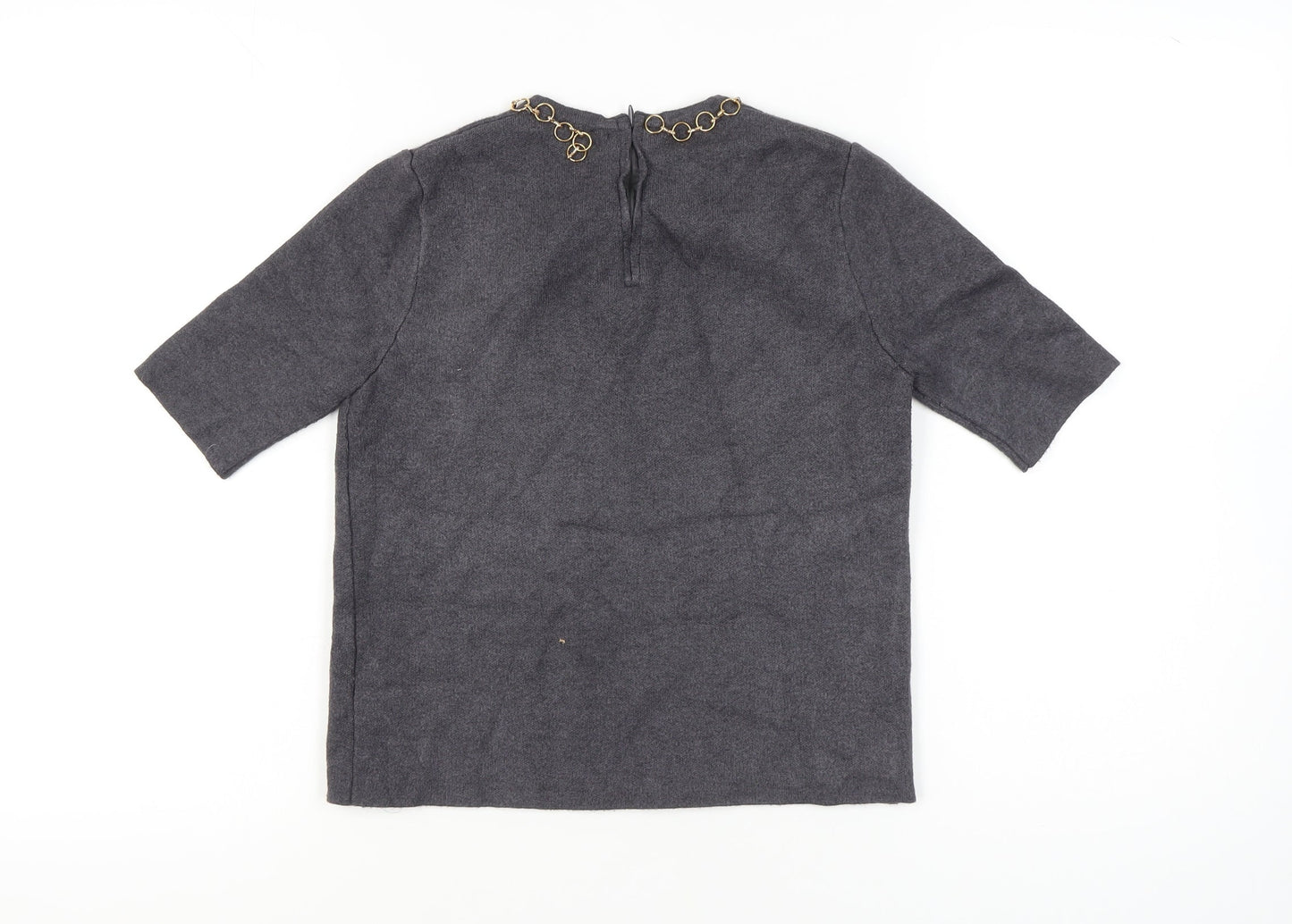 Womens UK Size 10 Zara Grey Pullover Jumper