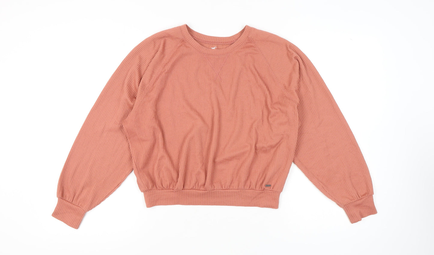 Womens UK Size M Hollister Pink Basic T-Shirt