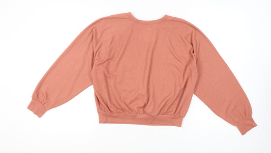 Womens UK Size M Hollister Pink Basic T-Shirt