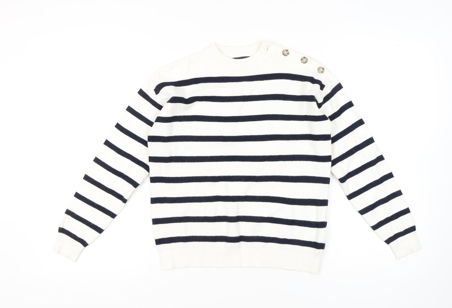 Womens UK Size S Marks and Spencer Ivory Pullover Jumper