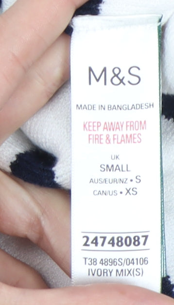 Womens UK Size S Marks and Spencer Ivory Pullover Jumper