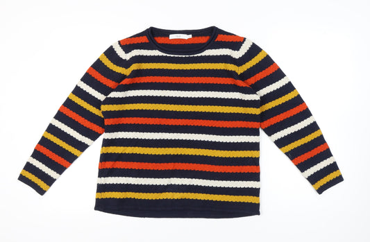 Womens UK Size M Isle Multicoloured Pullover Jumper