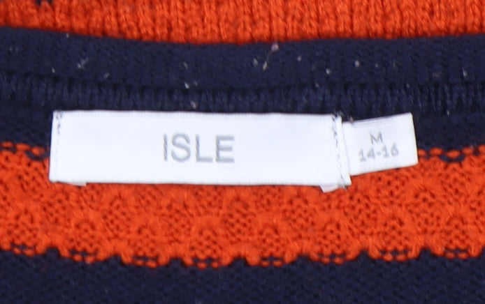 Womens UK Size M Isle Multicoloured Pullover Jumper